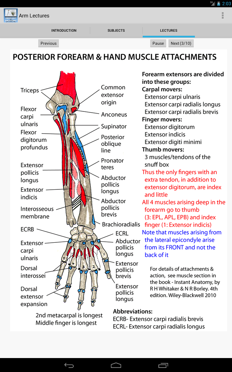 Anatomy Arm Lectures - App on Amazon Appstore
