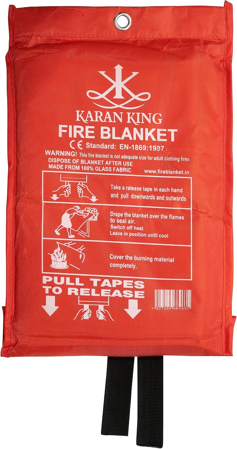 KARAN KING® Fire Blanket Flame Retardant Safety Blanket for Home