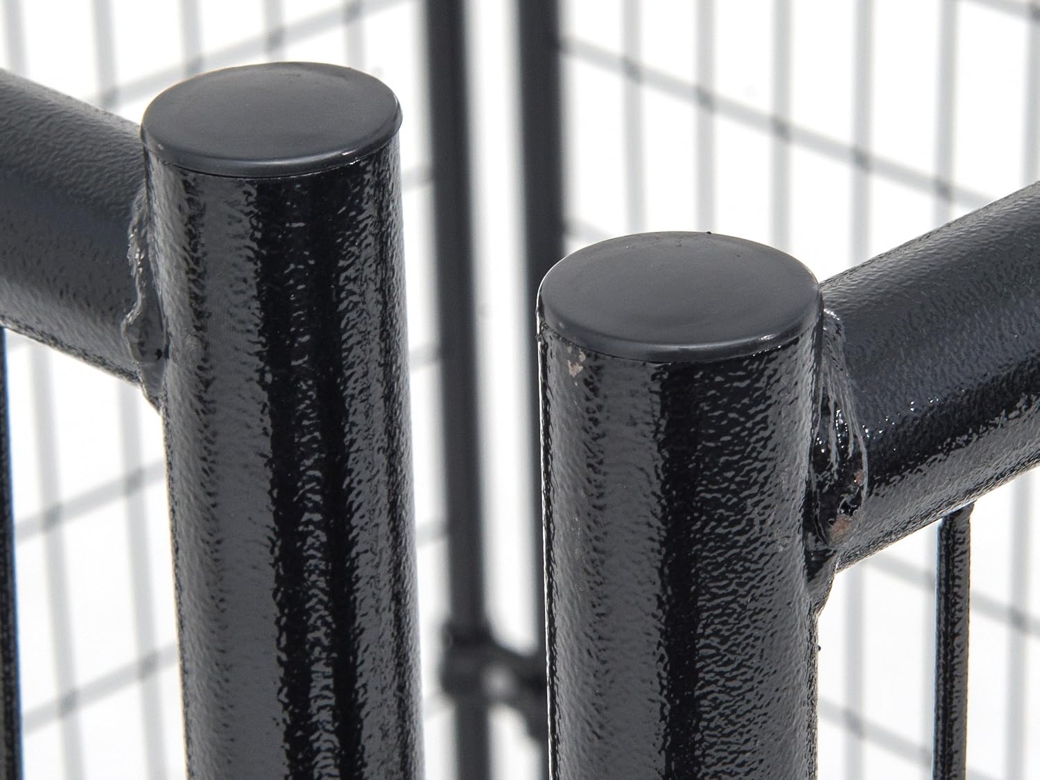 Lucky Dog 6'H x 4'W Black Welded Wire Gate, Gate in Gate