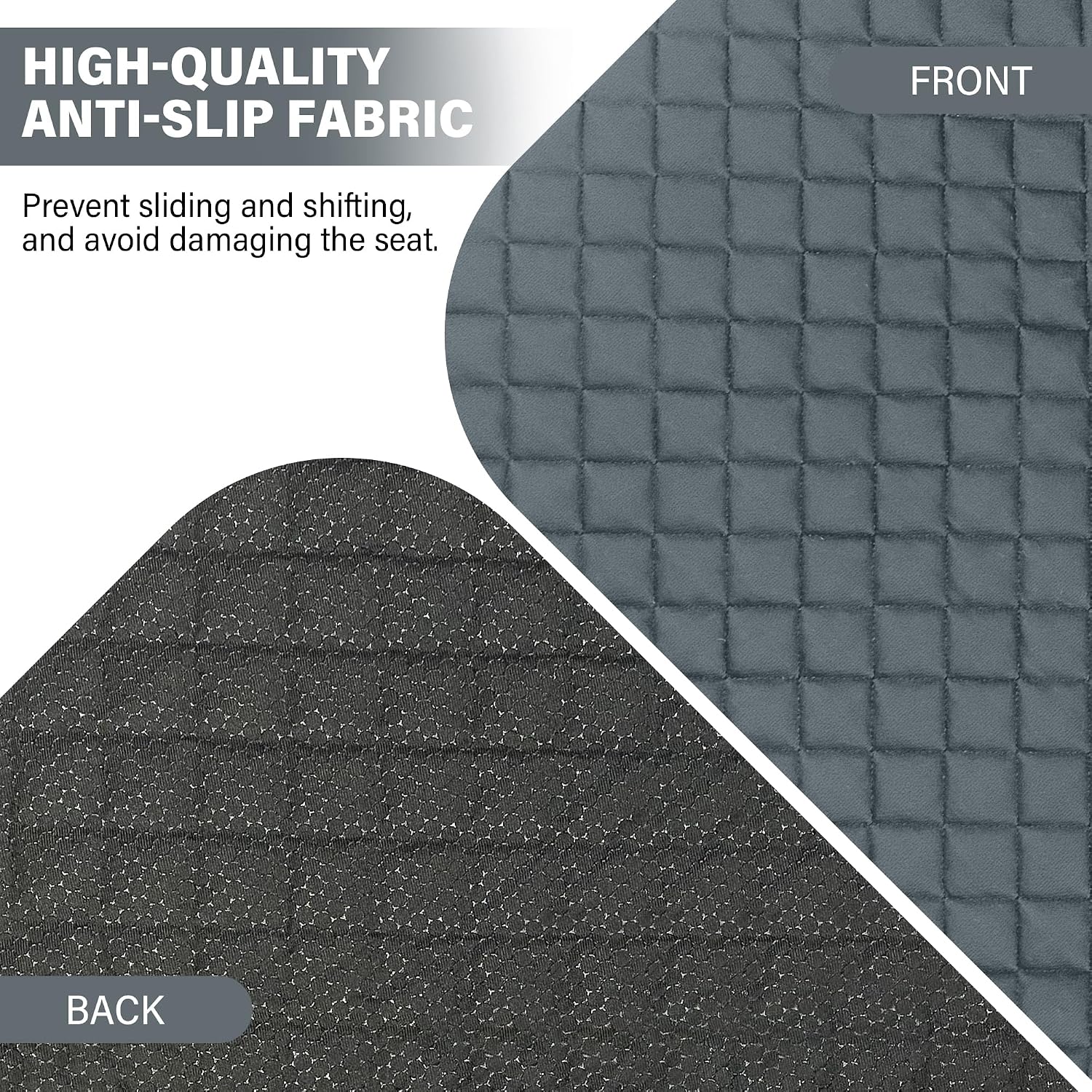 SPRING SEAON Waterproof Chair Pads for Incontinence 22"x21" – Thickened Washable Reusable Seat Protector, Non-Slip Absorbent Pad for Adults, Seniors, Wheelchair, Recliner, Car Seat & Bed(Gray, 1 Pack)