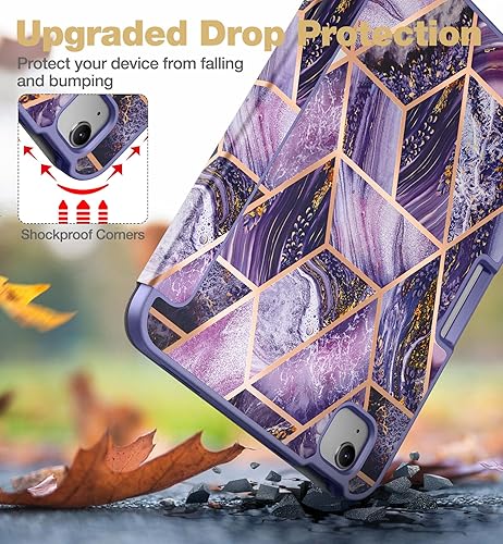 Miniatura 7 de SURITCH Funda para iPad de 10.9 pulgadas de 10.9 pulgadas 2022, protector de pantalla integrado con soporte magnético de triple pliegue, función de