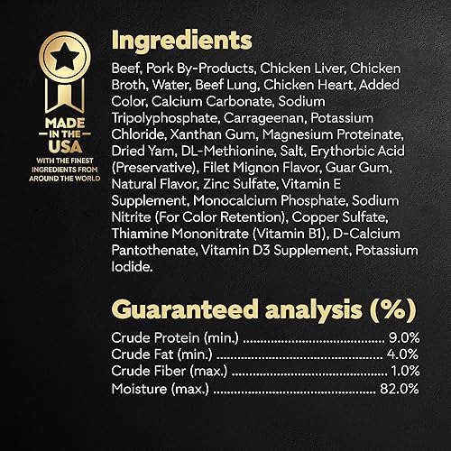 Miniatura 13 de CESAR Soft Wet Dog Food Classic Loaf - Comida para perros en salsa sabor a carne Porterhouse, de 3.5 onzas (paquete de 24 unidades)