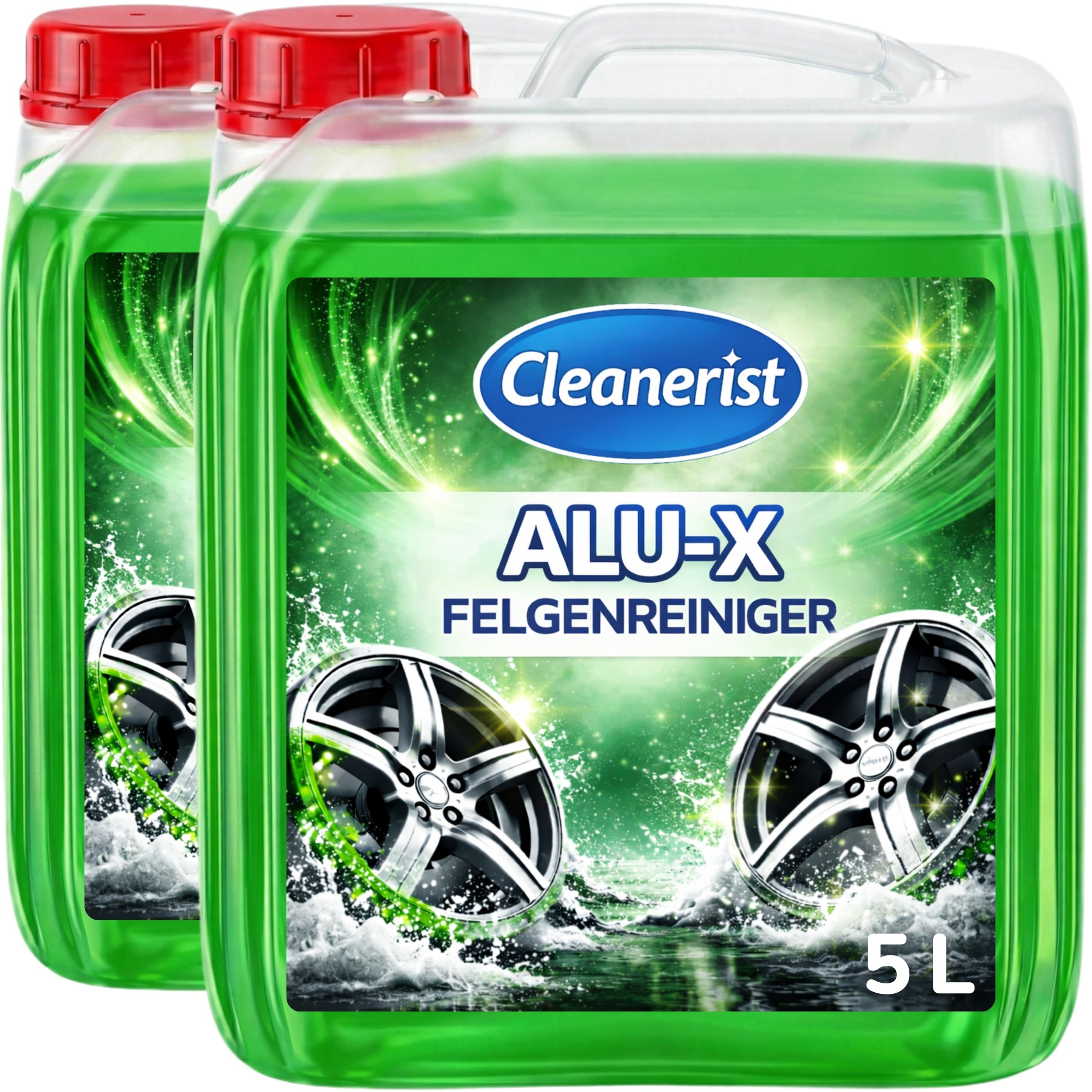 Cleanerist | 2x 5L Felgenreiniger für Alufelgen und alle anderen Felgentypen - anwendungsfertig mit Säure-Formel gegen Bremsstaub und Strassenschmutz - für PKW und SUV
