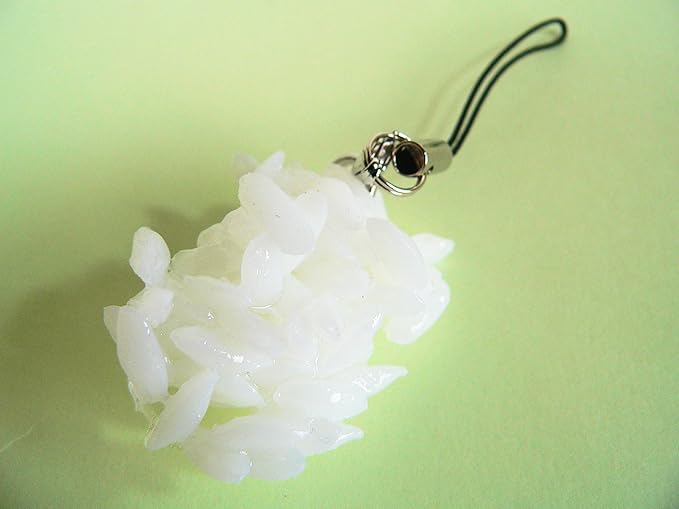 Amazon ながお食研 食べられませんシリーズ ストラップ ご飯粒 アニメ 萌えグッズ 通販