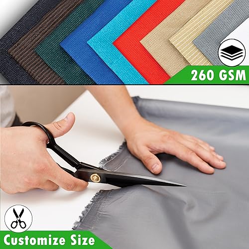 Miniatura 6 de Amgo Toldo de pérgola beige de 10 pies de ancho x 16 pies de largo, cubierta superior UPF50+, toldo de grado comercial de 260 GSM para patio al aire