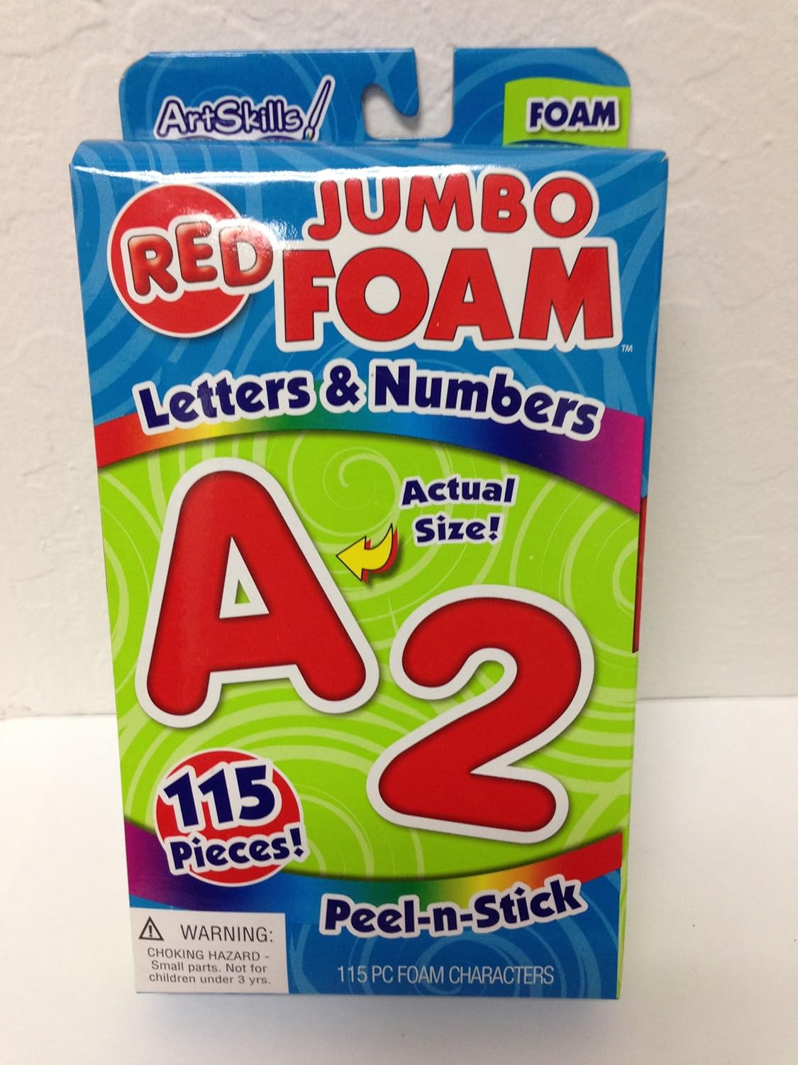 A2Z Jumbo Foam Letters & Numbers, 115pc, RED Toys & Games