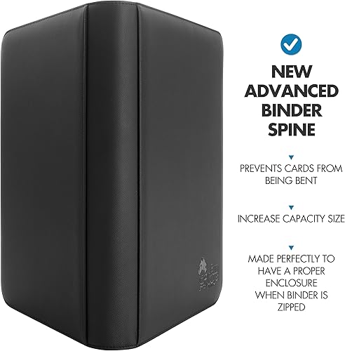 Miniatura 6 de FunGuys Toploader - Carpeta de almacenamiento para tarjetas, 252 carpetas con 9 bolsillos superiores, colección de tarjetas para Yugioh, MTG, TCG,