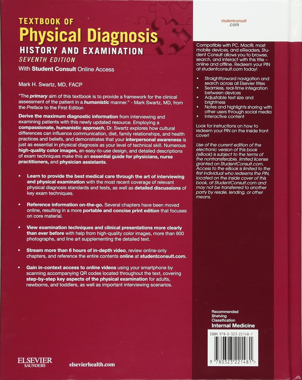 Textbook of Physical Diagnosis: History and Examination With STUDENT CONSULT Online Access