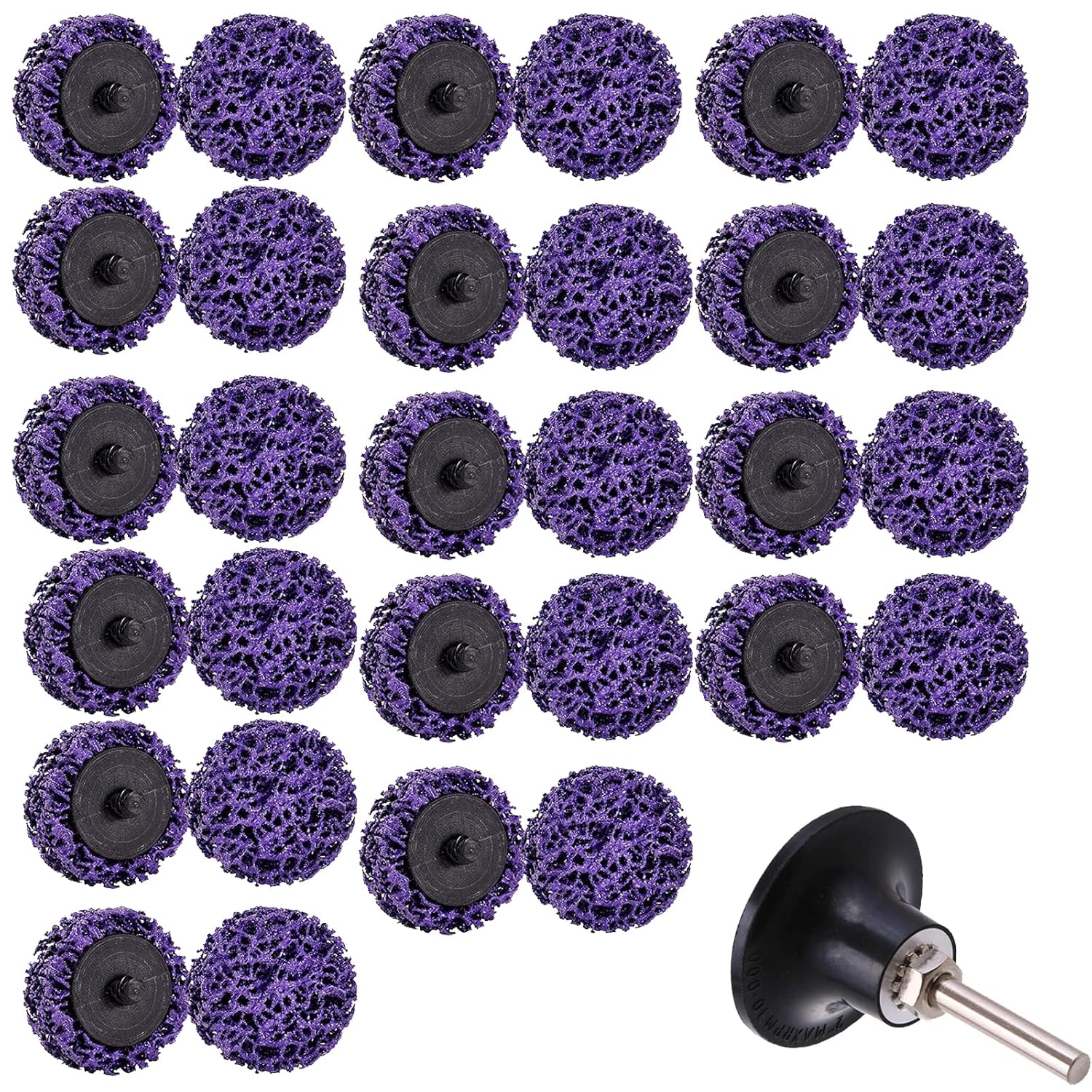 100 Pcs 2" Quick Change Easy Strip Discs Angel Die Grinder Attachments for Strips Paint, Paint Stripper Wheel for Drill Cleans Welds Rust Removal Wheel