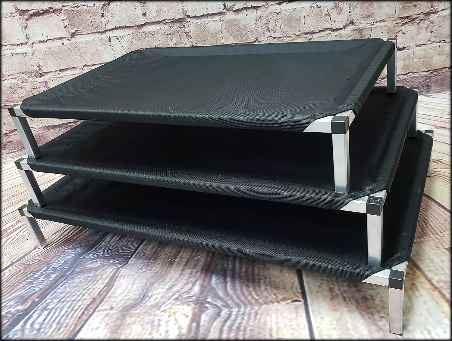 ActiveDogs Extreme Durable Ballistic Raised Dog Bed, Medium 23"x 36"x 6" w/Strong No-Rust Aluminum Frame