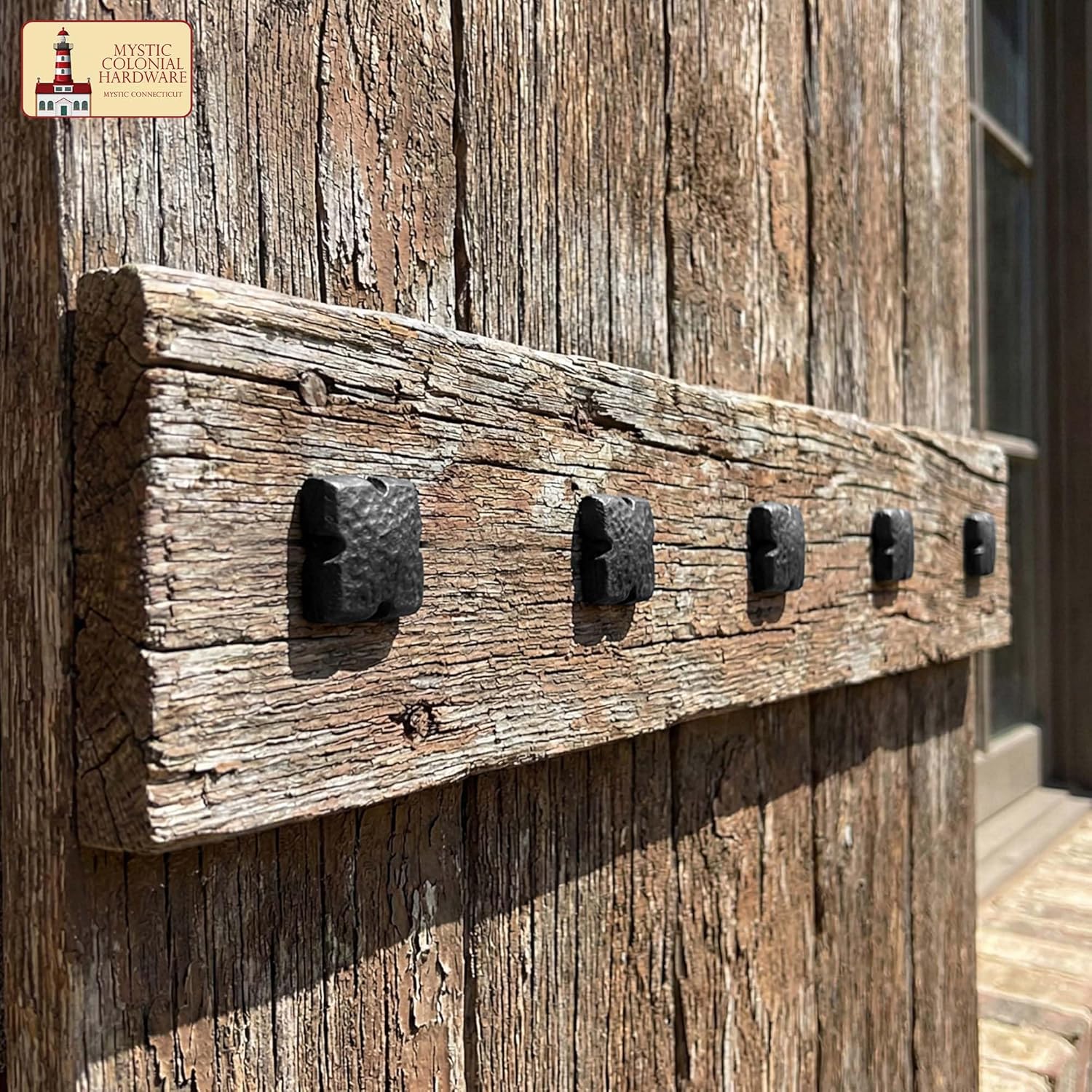 Mystic Colonial Solid Cast Iron Decorative Studs – Pack of 6 Vintage Nailhead Clavos for Wood Doors, Barn Doors & Furniture – Rustic Gothic Victorian Hardware (3cm / 1.1")