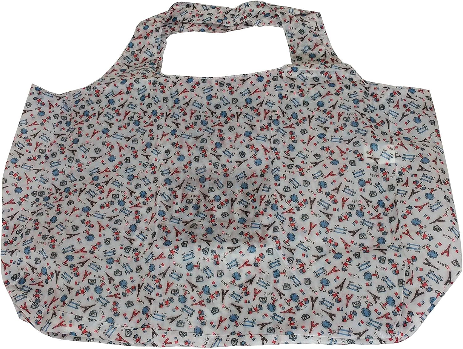 Amazon モノプリ エコバッグ パリ柄ホワイト 並行輸入品 Monoprix エコバッグ 買い物バッグ