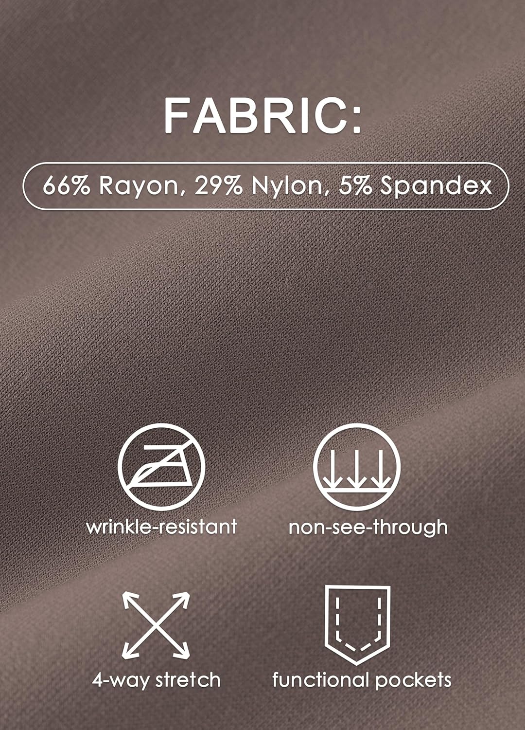 WILLIT Women's Yoga Dress Pants Skinny Work Slacks Leggings Slim Fit Stretch Office Casual Pants Pockets 27"/28"/29"/30" - Image 5