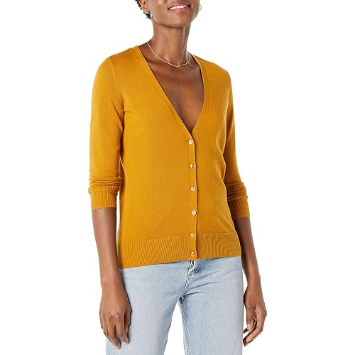 Amazon Essentials Women's Lightweight Vee Cardigan Sweater (Available in Plus Size)
