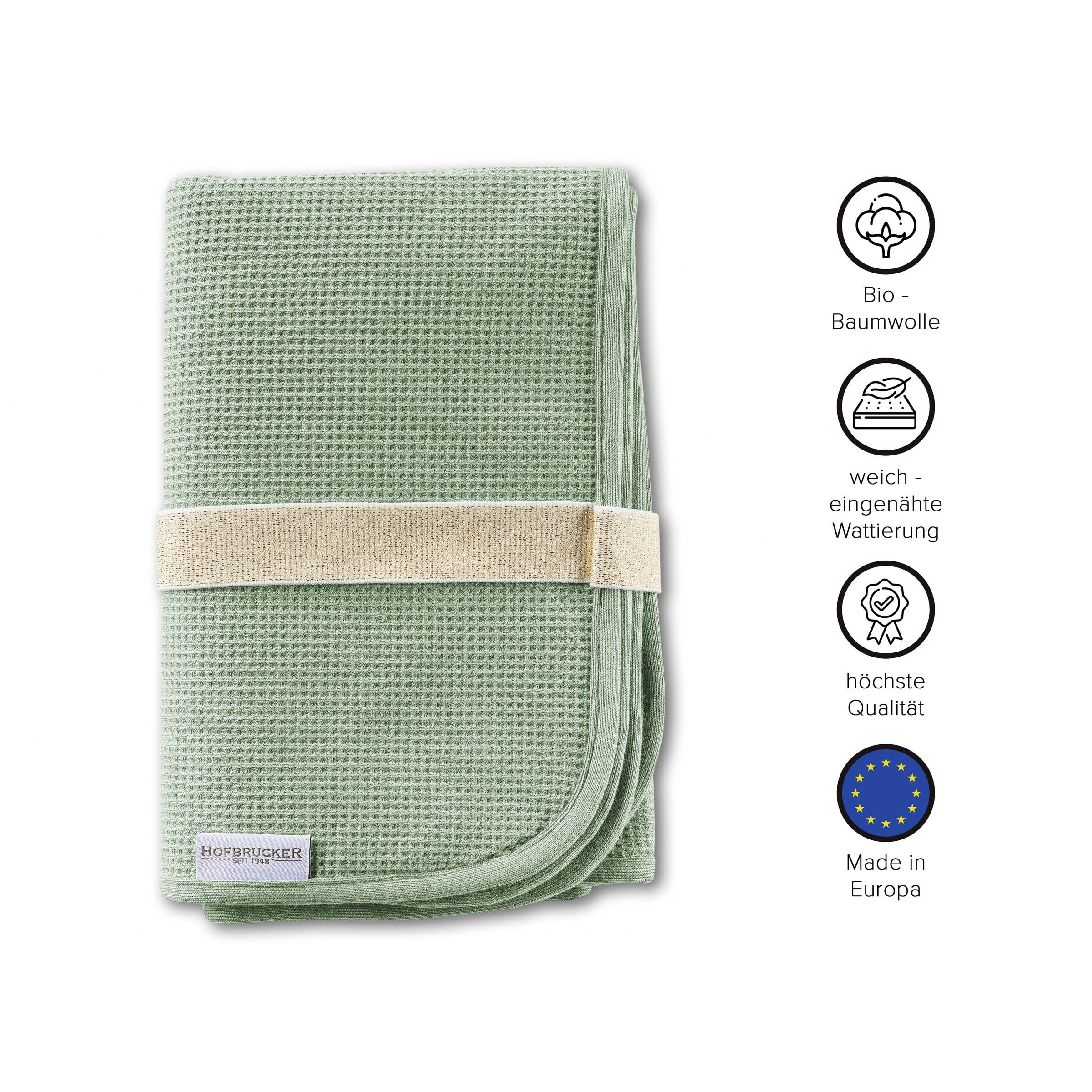 Hofbrucker® Windeltasche, Wickeltasche mit Wickelunterlage für unterwegs, faltbare Wickelclutch mit Organizer für Windeln & Feuchttücher, Abwischbar, Must Have für die Baby Erstausstattung (Salbei)