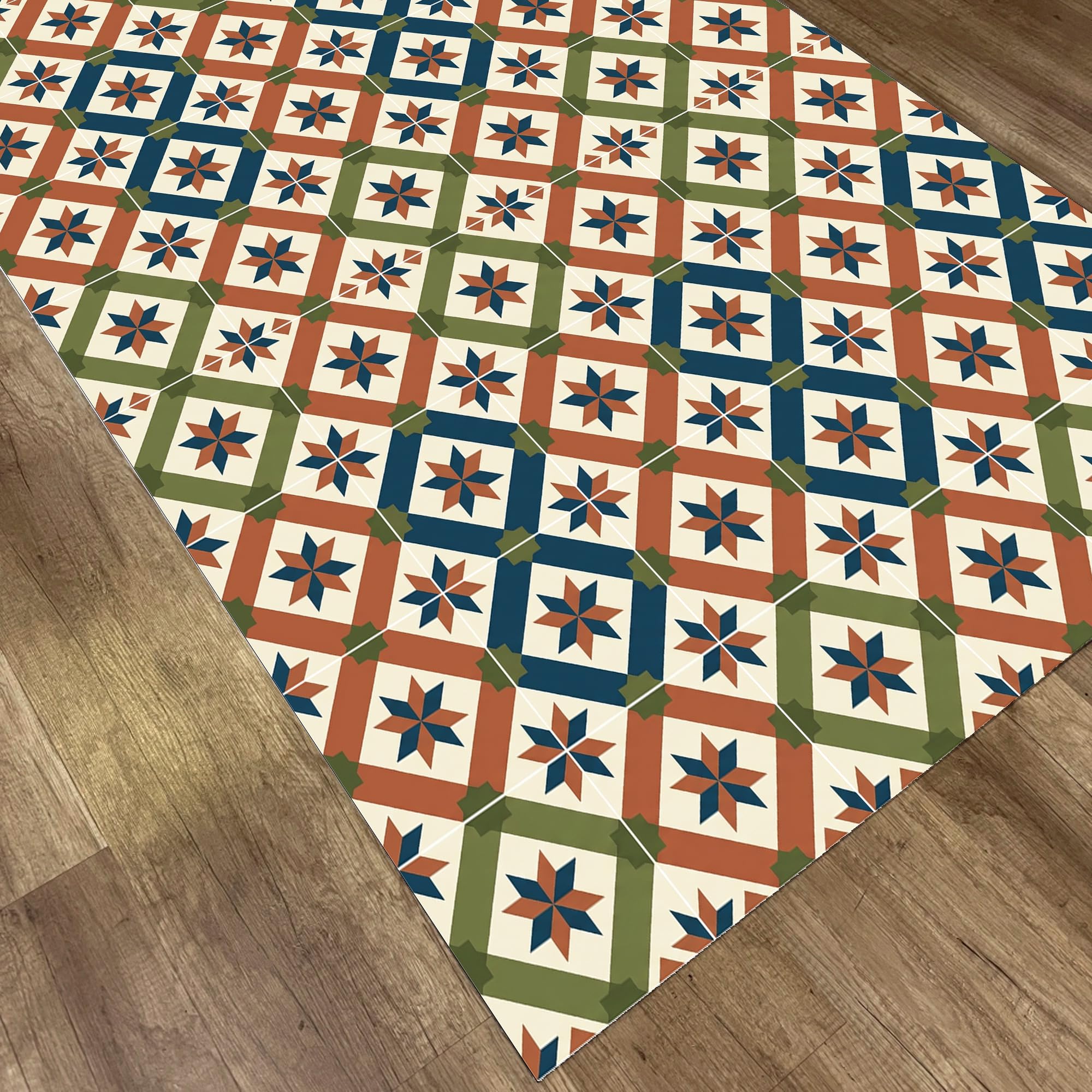 Alfombra Vinílica Cocina Antideslizante Lavable 120x160cm — Printarama | Suelo Baño Pasillo Impermeable Made in Spain