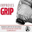 Franklin Sports Baseball Bat Grip Knob - Gator Grip Bat Nub - Baseball and Softball Bat Grip Knob - Improved Grip and Sting Reducer - Black gallery image