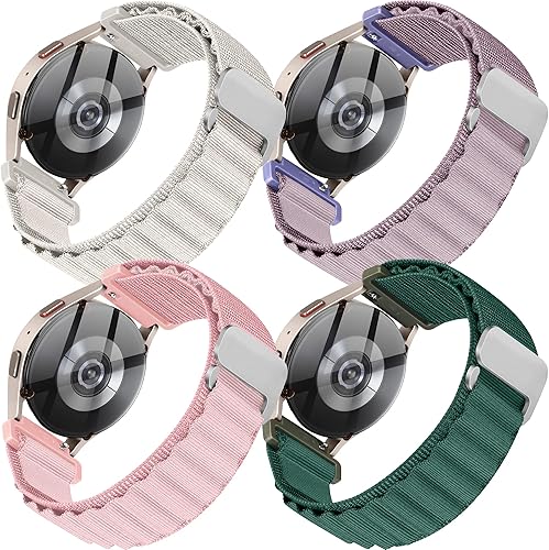 Greatfine Paquete de 4 correas de reloj de 0.78 pulgadas compatibles con Samsung Galaxy Watch 654 de 1.575 pulgadas, 1.732 pulgadas, Watch 6 Classic