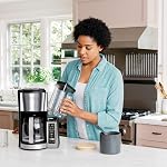 Ninja (Rénové) 12-Cup Brewer programmable CE251 Cafetière, 60 oz, acier noir/sans danger (Renewed)