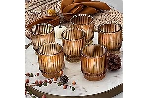 Kate Aspen Vintage Glass Tealight & Votive Candle Holders