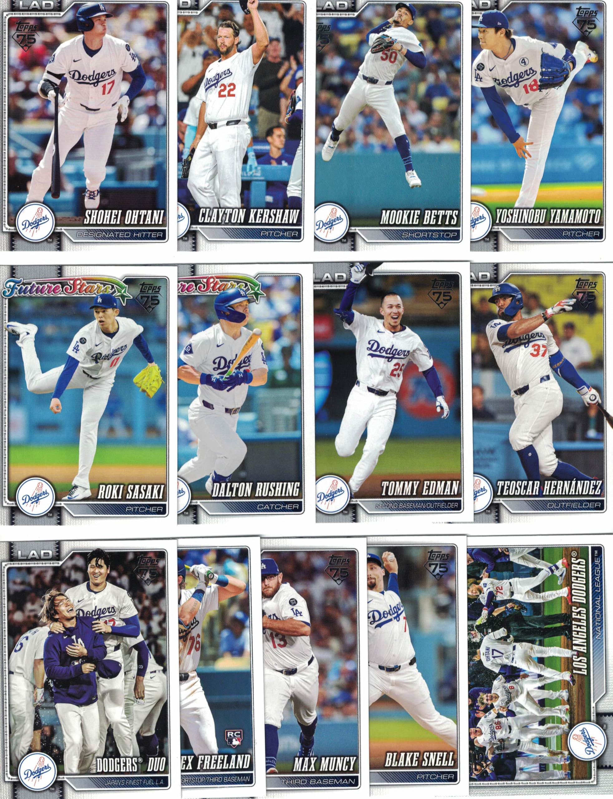 Amazon.com: 2026 Topps Dodgers Baseball Card Team Set Complete