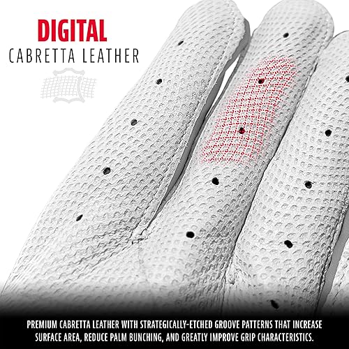 Vista 2 de Franklin Sports MLB - Guantes de bateo de béisbol CFX Pro para adultos y jóvenes, béisbol + sóftbol, varios tamaños + colores Negro/Negro