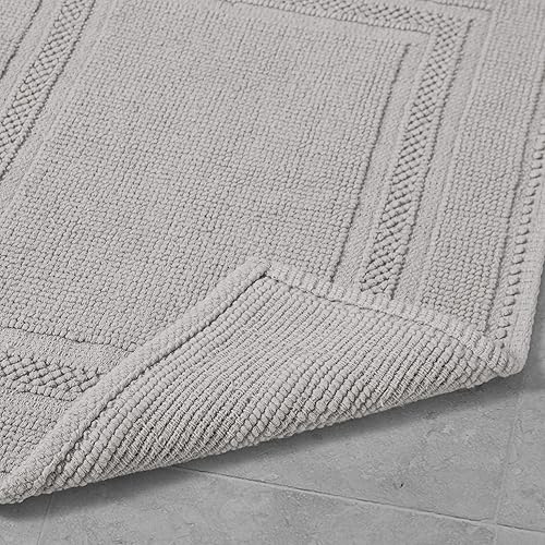 Miniatura 5 de Jean Pierre - Alfombra de baño de algodón lavado a la piedra, decoración de baño de alta calidad, lavable a máquina, altamente absorbente, mide 17 x