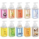 Foaming Hand Soap Pack of 10 - Moisturizing Hand Soap with Aloe Vera and Essential Oils - Alcohol-Free Hand Wash in Citrus Blend, Lemon, Orange, Lime, Grapefruit, Black Cherry Fragrances & More, Scented Hand Wash for Kitchen or Bathroom