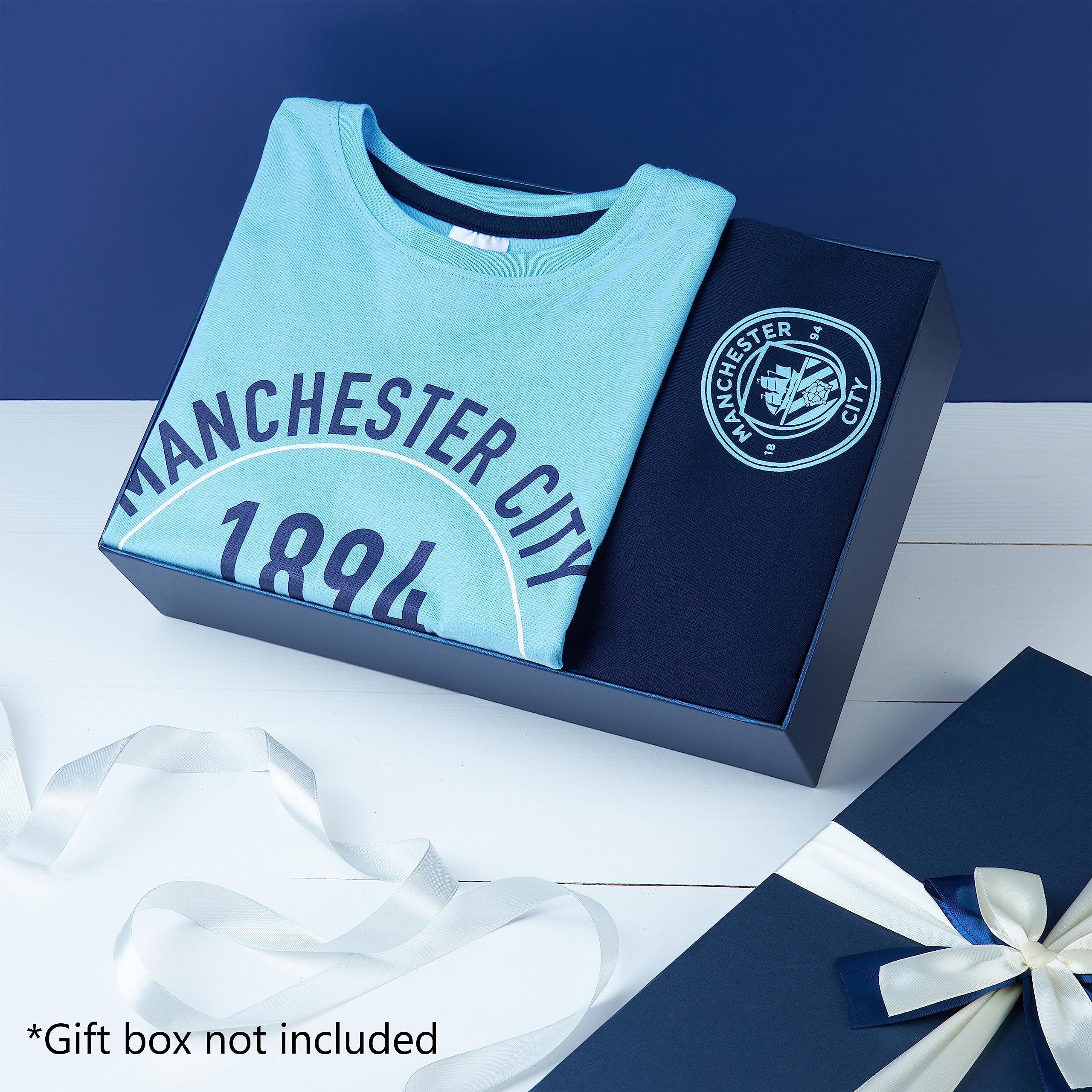Manchester City F.C. Mens Pyjamas Set Short Pjs Nightwear Summer Lounge Set Sleepwear Jammies Football Gifts for Men