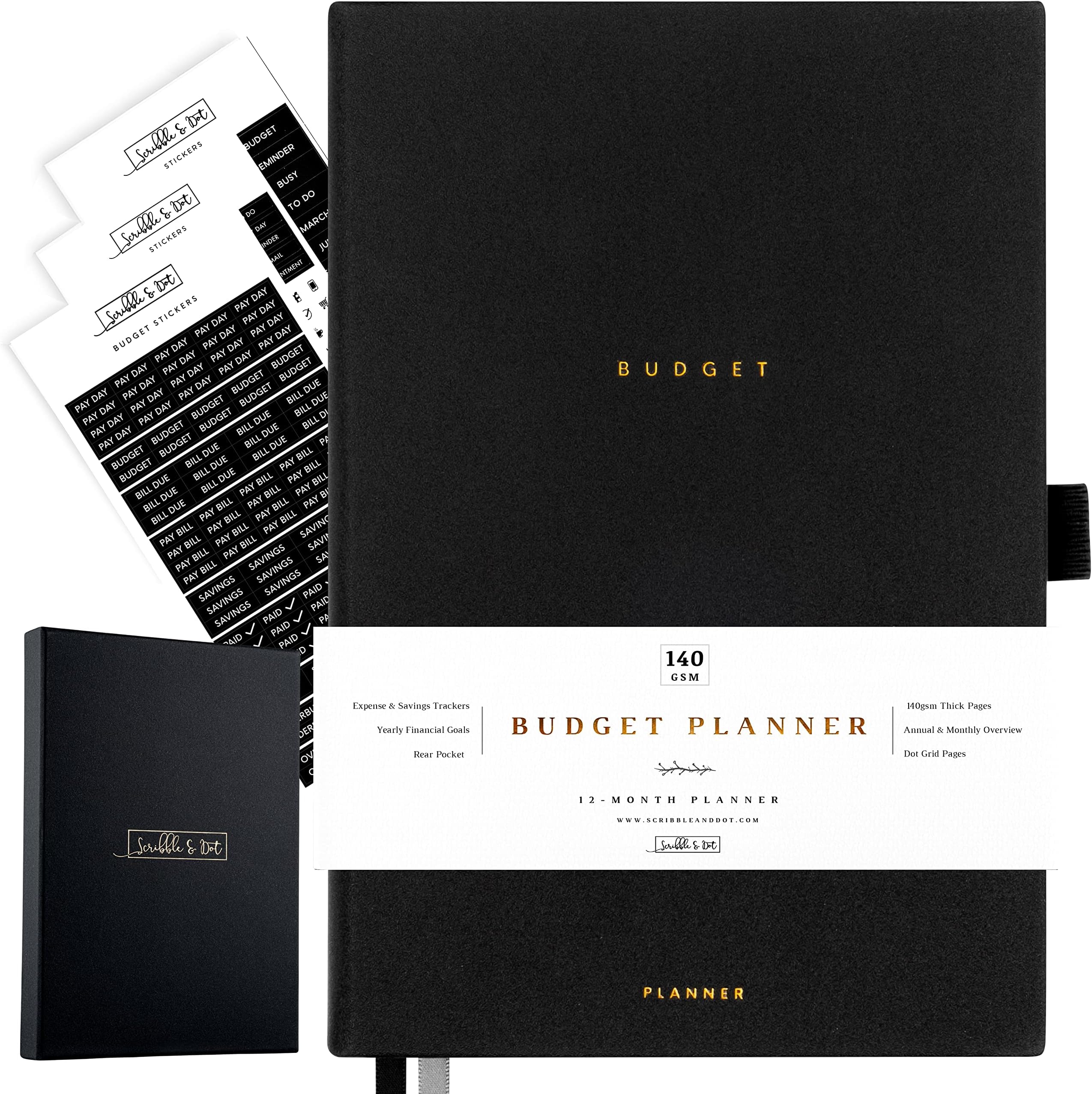 Budget Planner - Designed to help you Mindfully Plan and Manage your Finances. Goals, Financial Planning, Bill & Budget Trackers, Monthly Overviews, Spending Trackers & Much More