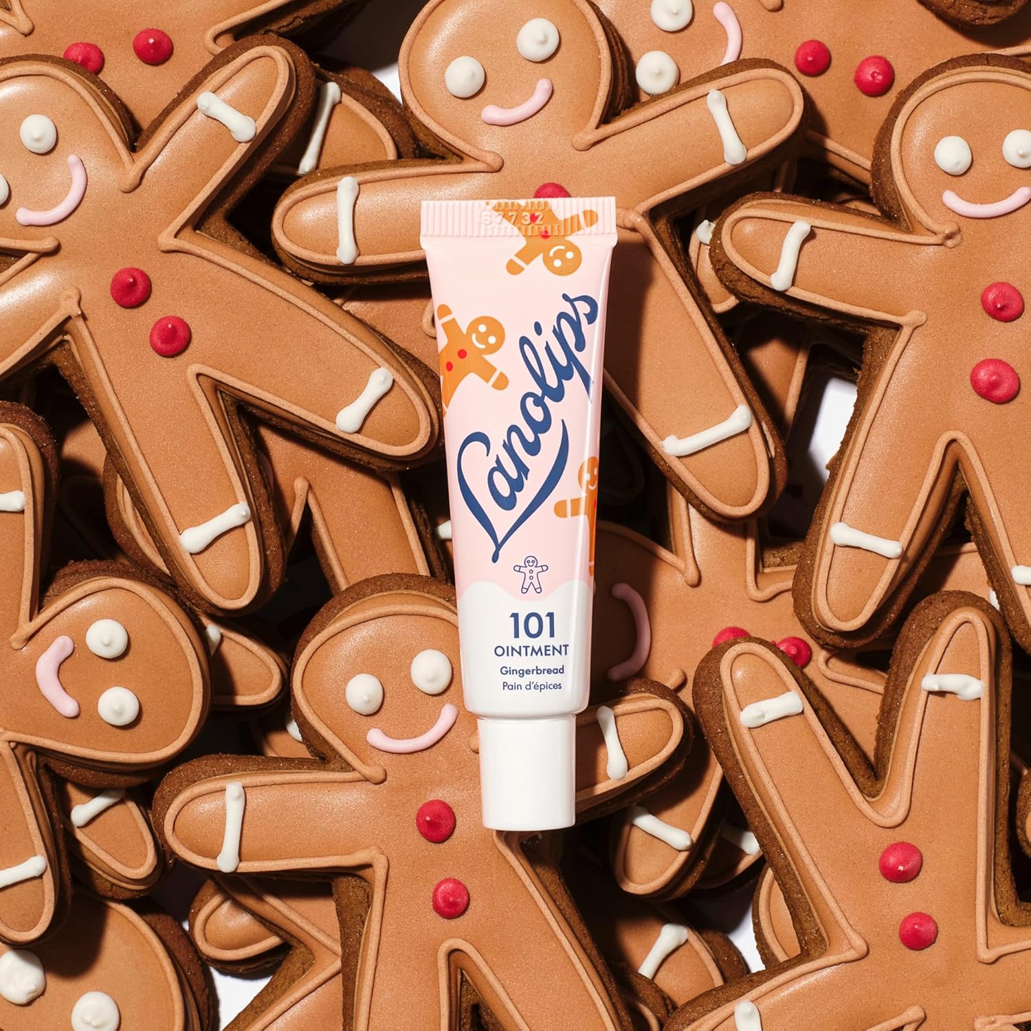 Lanolips 101 Ointment - Lanolin Lip Balm for Smooth, Hydrated & Healthy Lips - Multipurpose Ointment with Lanolin Oil for Dry Cuticles & More - Gingerbread (0.35 oz) - Image 2