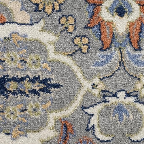 Miniatura 5 de Nourison Home Allur - Alfombra gris de 3 x 5 pies, fácil de limpiar, no se desprende, para dormitorio, sala de estar, comedor, cocina (3 x 5)