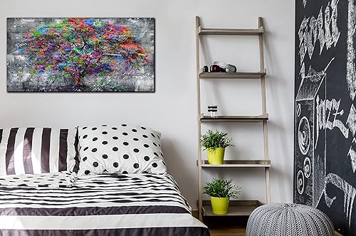 Miniatura 121 de SIXTTART Banksy - Arte de pared en lienzo para sala de estar, arte de pared de graffiti callejero para dormitorio, pintura abstracta grande, arte