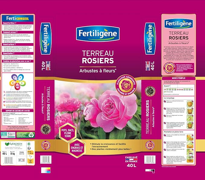 Fertiligène Fertiligen Terreau Rosiers – Árbol en Flor 40L miniatura 4