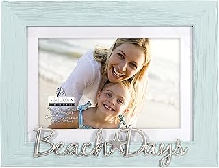Malden International Designs 4x6 or 5x7 Beach Days Turquoise Picture Fra...