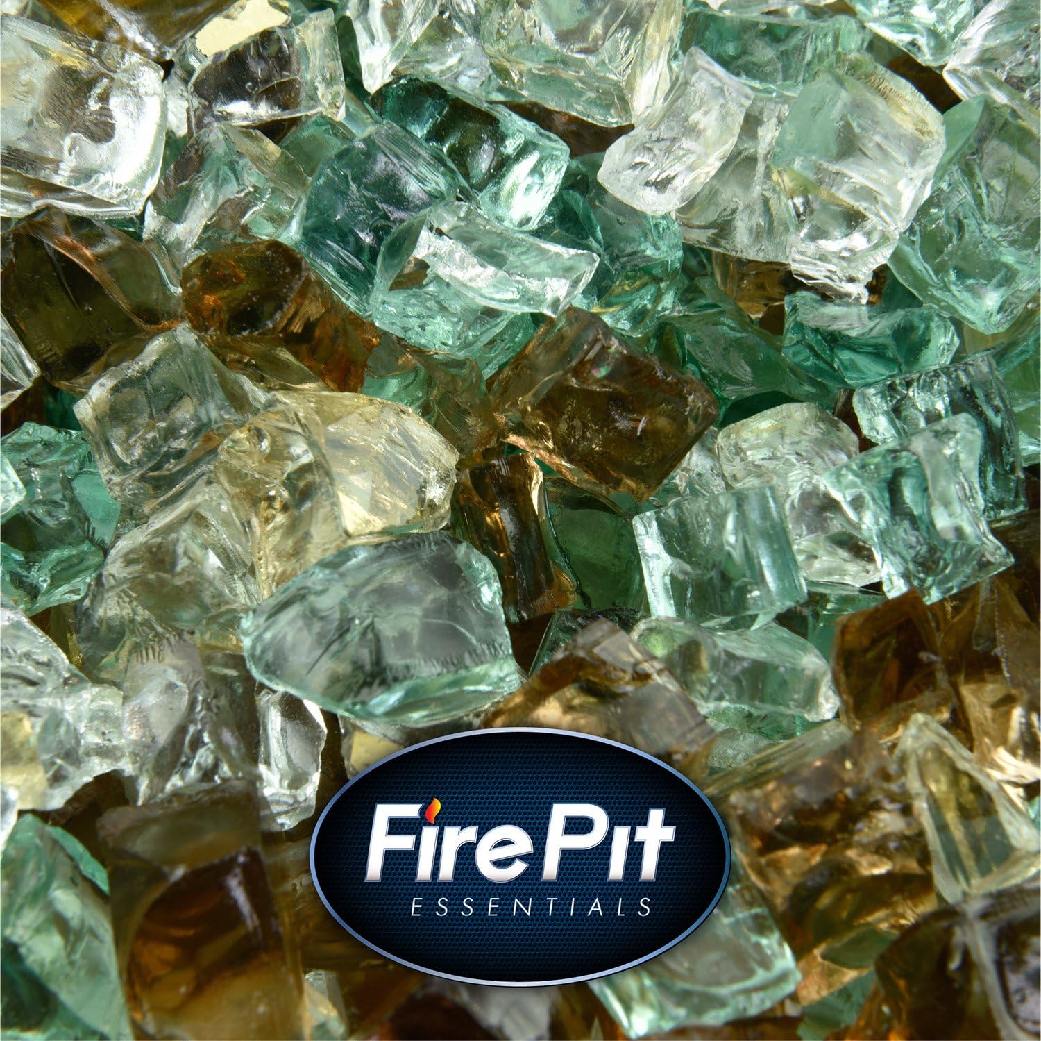 Irish Roast - Fire Glass Blend for Indoor and Outdoor Fire Pits or Fireplaces | 10 Pounds | 1/2 Inch