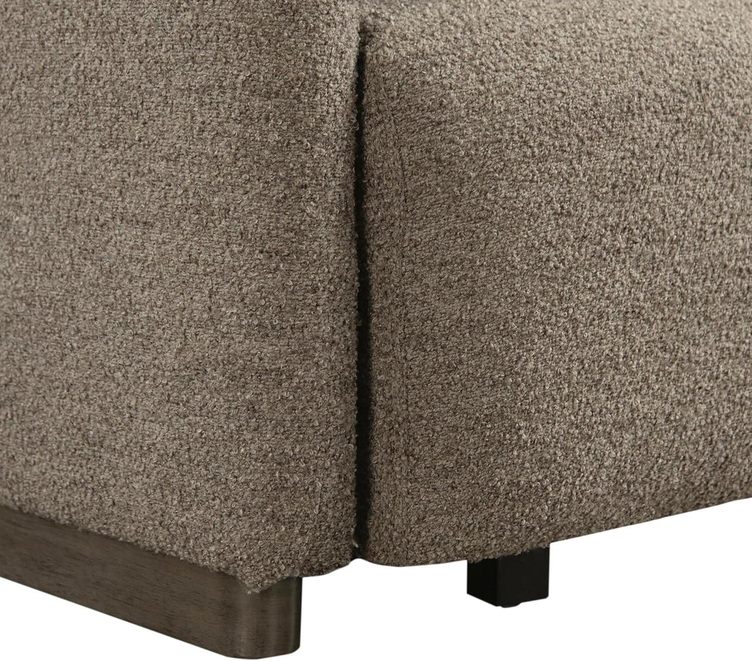 Serta Vail 86" Convertible Sleeper Sofa, Queen Size, Wall-Hugging Dreamglide Mechanism, Dreamcoil Comfort, Boucle Fabric, Brown