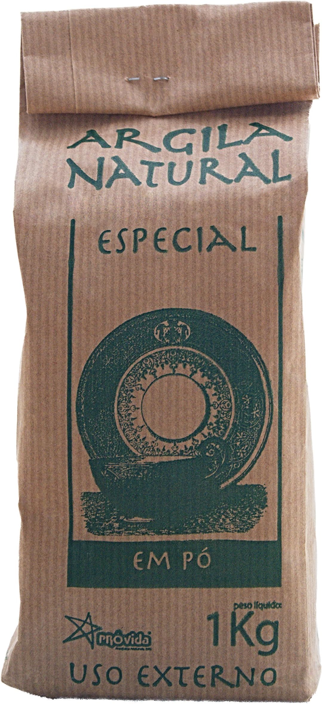 Provida Illite Green Clay 2lb (1kg) Fine Powder for Face Facial Body Mask Skin Natural Regenerator