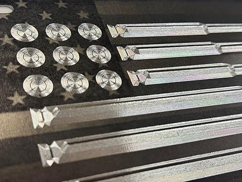 Miniatura 7 de Combo Laser & Diamond Etched - Placa de matrícula delantera con diseño de bandera de EE. UU