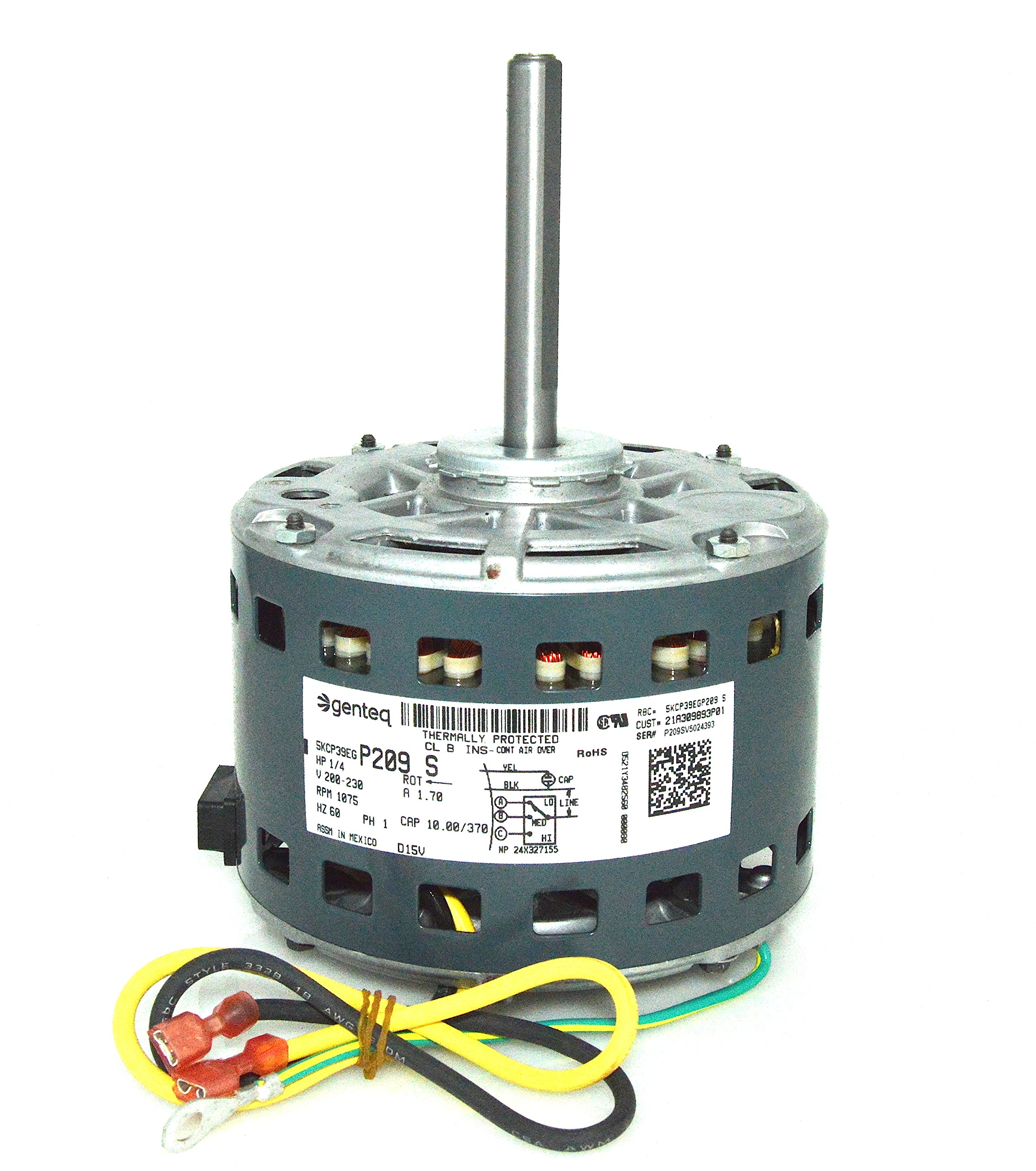 OEM Trane American Standard Furnace Blower Motor 1/4 HP 230v 
