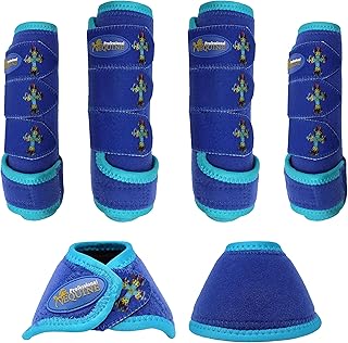Professional Equine Horse Horse Sports Medicine Splint Boots & Bell Boots Combo 4183D