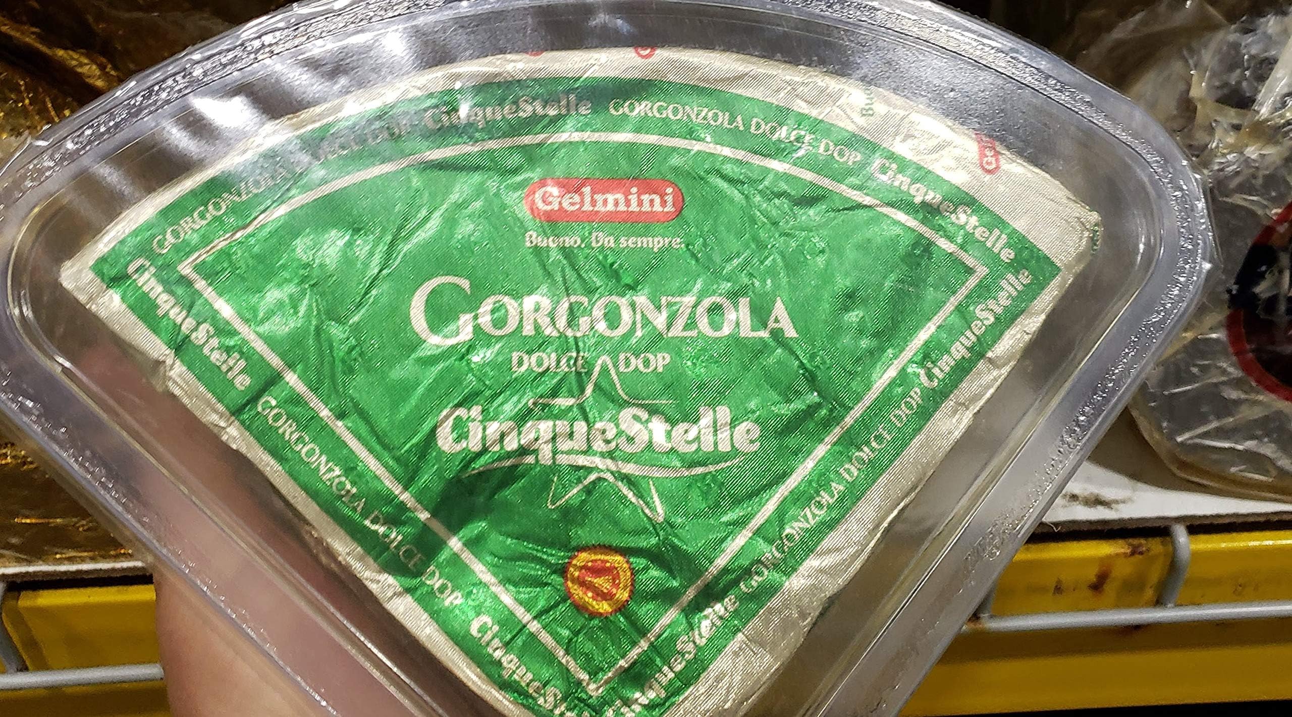Gelmini Gorgonzola Dolce Dop Cinque Stelle Cheese ~3.2 to 3.4 lbs