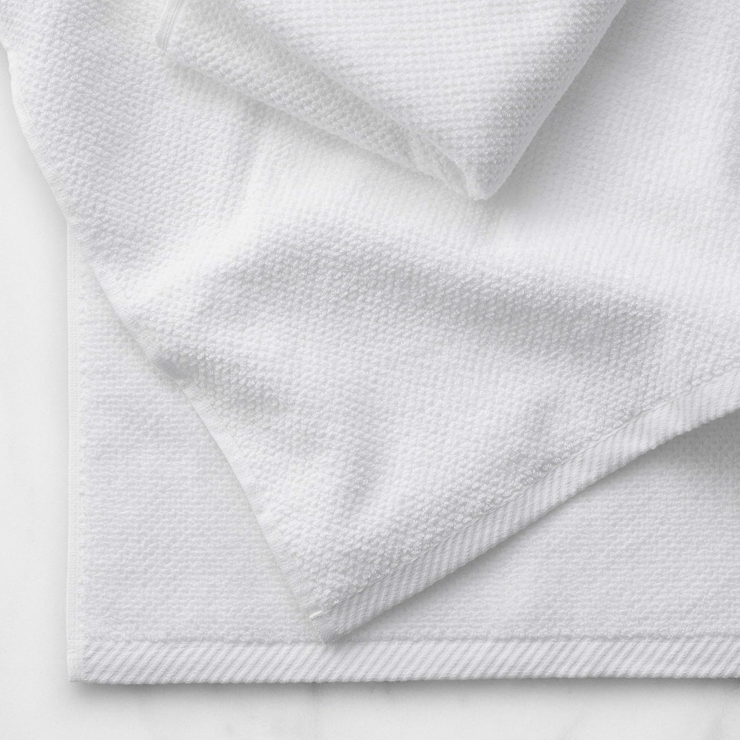 Welhome Franklin Premium 100% Cotton 6 Piece Towel Set | White | Popcorn Textured | Highly Absorbent | Durable | Low Lint | Hotel & Spa Bathroom Towels | 600 GSM | 2 Bath 2 Hand 2 Wash Towels: Home & Kitchen