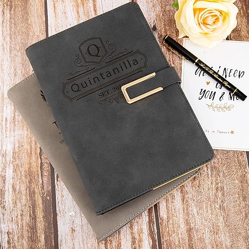 Miniatura 4 de Fanery Sue Diario personalizado de escritura recargable para hombres y mujeres, cuaderno de tapa dura de piel sintética, A5, con 200 páginas
