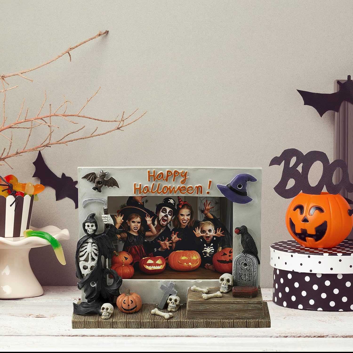 Halloween Light Up 6" x 4" Picture Frame