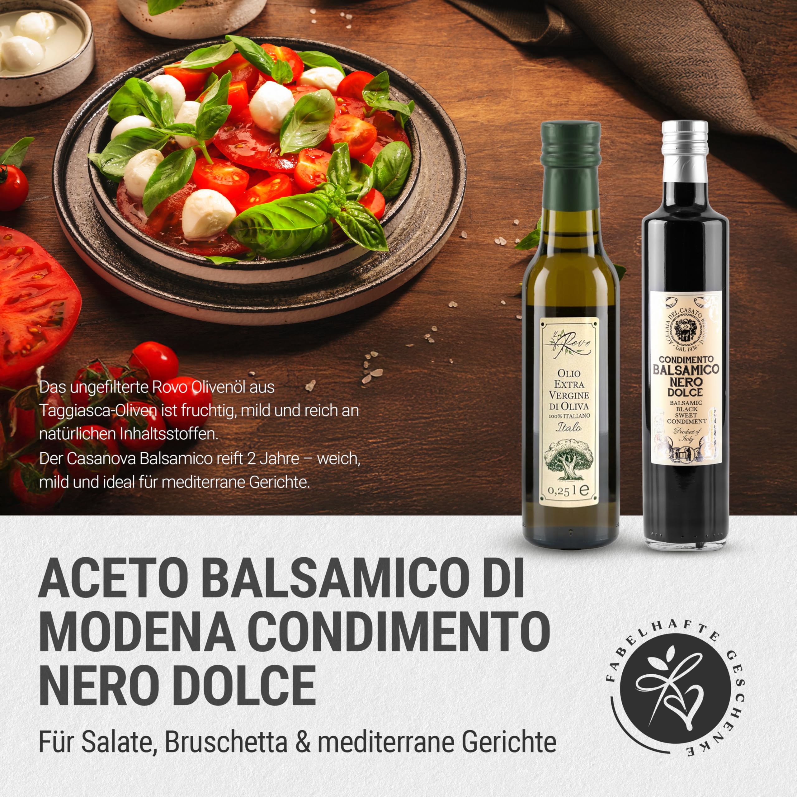 Geschenkkorb Bella Italia mit Rotwein, Olivenöl, Aceto Balsamico, Pasta, Pesto, Tartufini - Wein Geschenk für Männer & Frauen