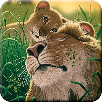 3D LiveLife Cork Coaster - from Deluxebase. Lenticular 3D Bison Coaster. Non-Slip Table Coasters Featuring Original Artwork. Ideal for Home Decor.