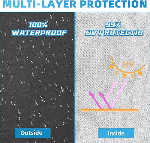 Miniatura 4 de Joramoy Paredes laterales de tienda de campaña para toldo desplegable de 10 x 10, paquete de 3 paneles solares instantáneos, impermeable y