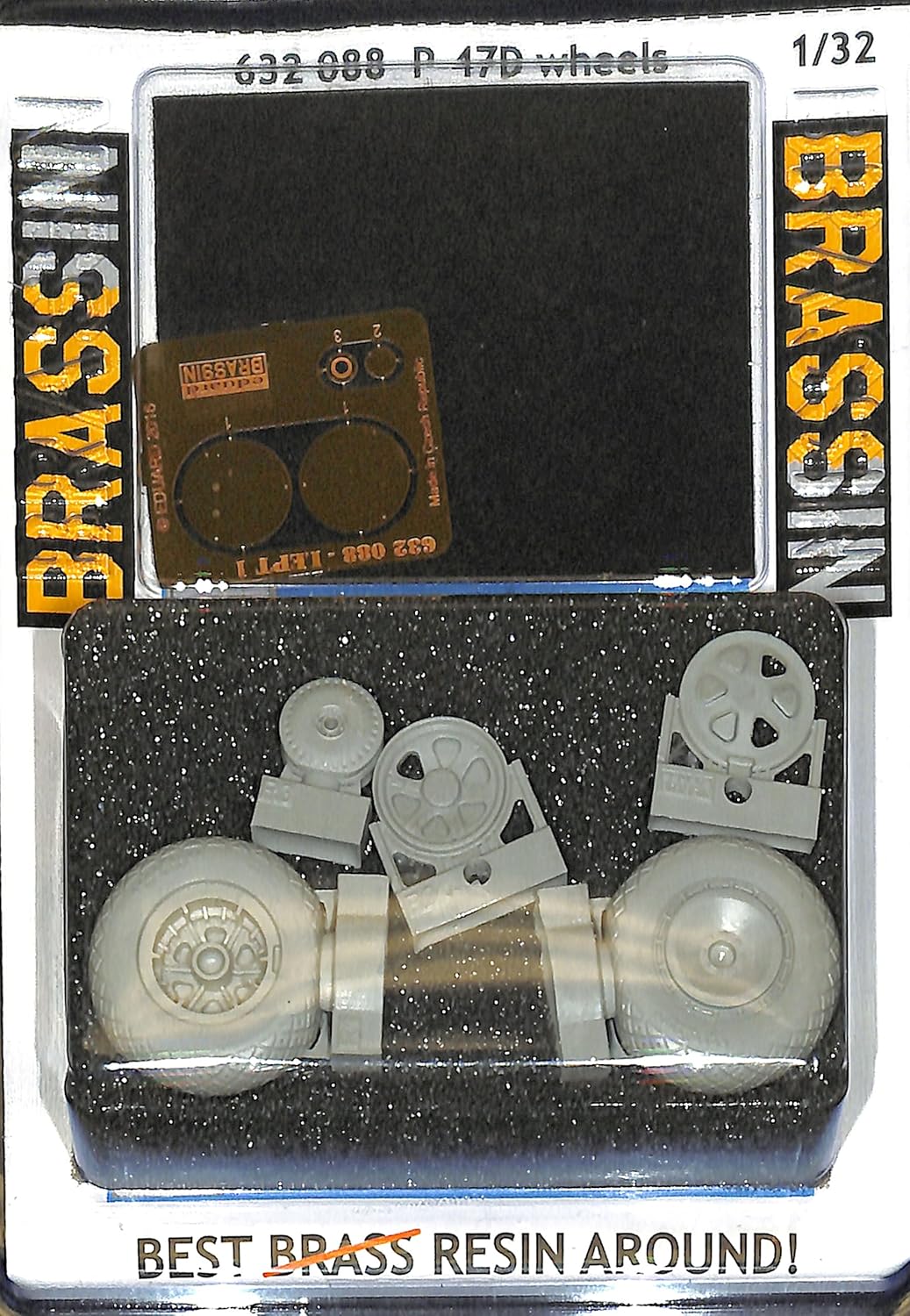 Eduard Brassin 1:32 -P-47D Thunderbolt Wheels (Has)