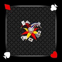 Tapis Belote Joker - Noir - 60 x 60 cm - Fabrication Française